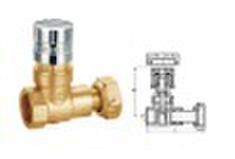 brass gate valve with lock used before water meter