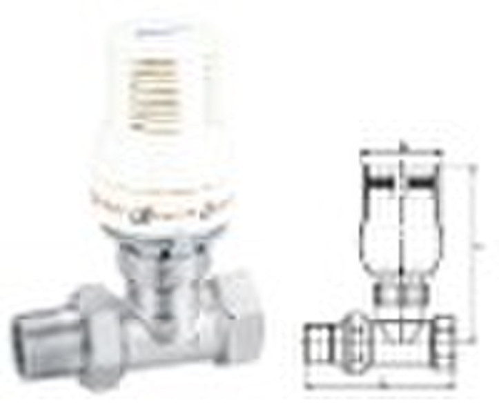 horizontal thermostatic radiator valve