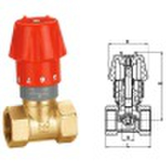 brass flow regulating valve