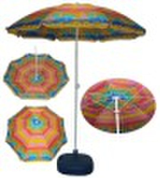 190T  polyester 180cm beach umbrella UV30+