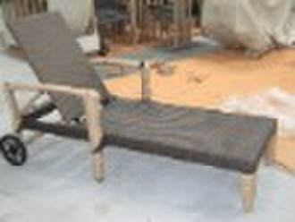 rattan lounger