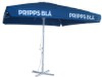 Square garden advert umbrella