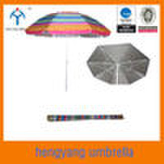 160g polyester beach umbrella with silver coating