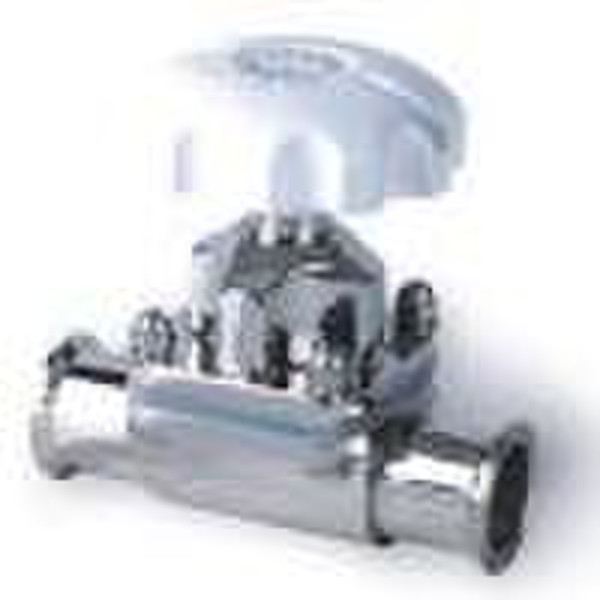 Stainless steel pneumatic diaphragm valve with man