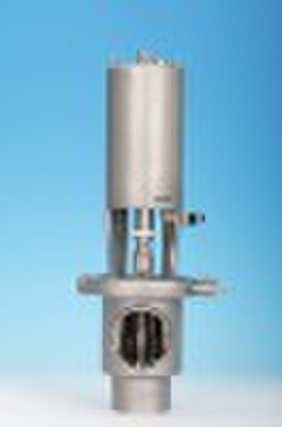 Stainless steel sanitary pneumatic manually stop a