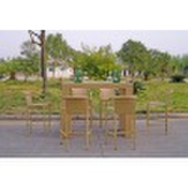 rattan bar table