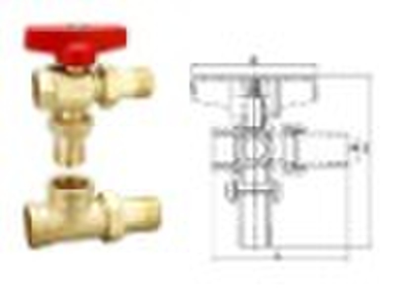 brass 3-way regulating valve