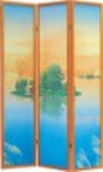 Beautiful Lake Folding Screen