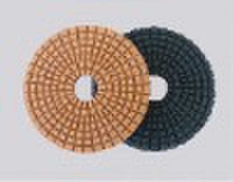 Radial polishing pad