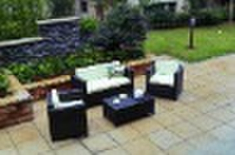 PE RATTAN GARDEN FURNITURE KD SOFA SET