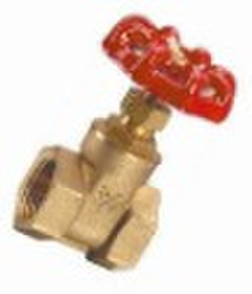 Brass gate valve