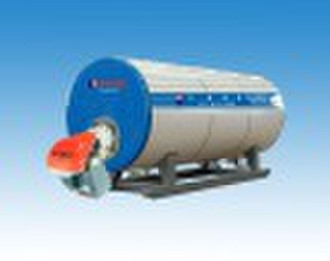 Horizontal atmospheric pressure hot water boiler