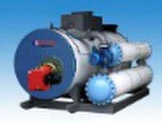 Horizontal indirect heating boiler