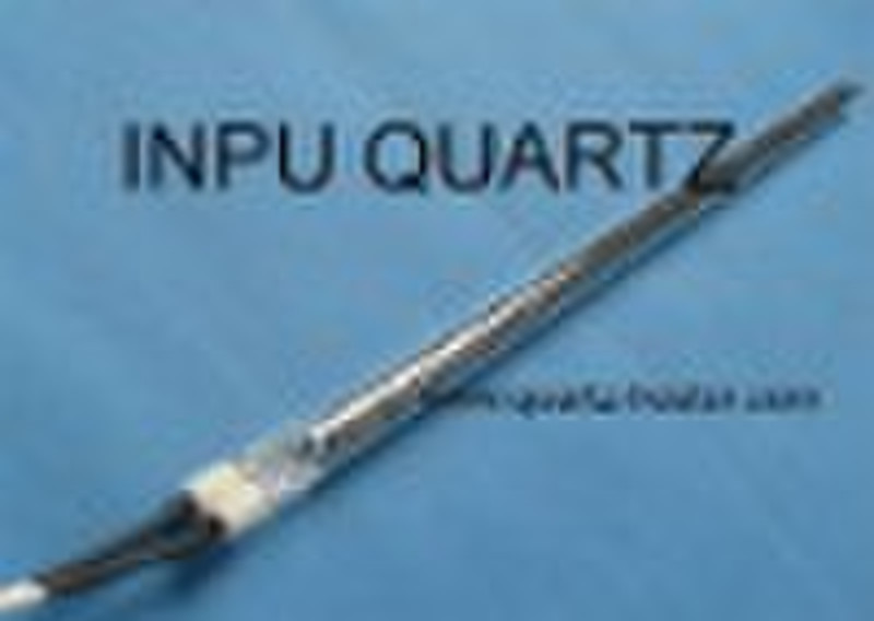 Carbon fiber quartz electric heating tube with one