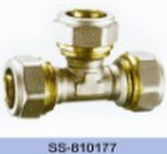 brass Aluminium-Plastic fittings, F*F*F Tee, SS-81