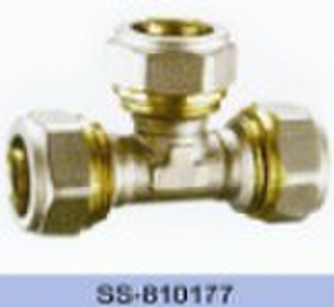 brass Aluminium-Plastic fittings, F*F*F Tee, SS-81