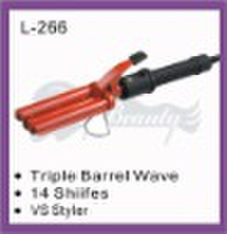 professional classical triple hair curler iron