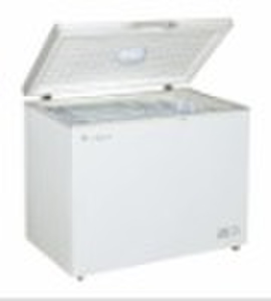 Solid Door Top Open Chest Freezer With Lamp