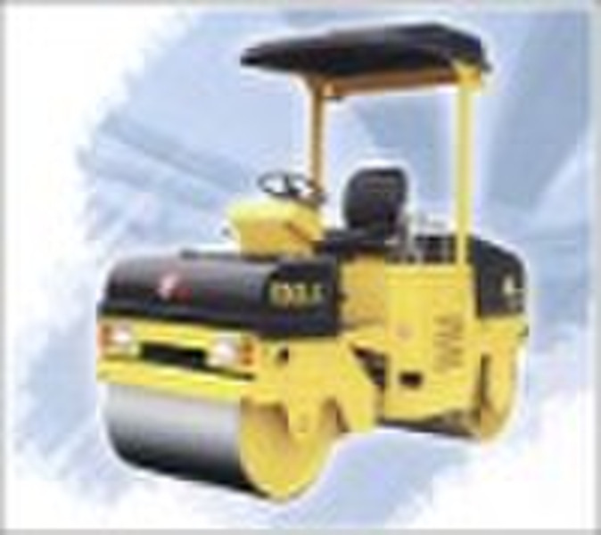 double wheel road roller