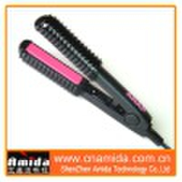 2IN1 mini hair straightener & hair curler with