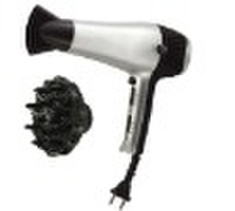 Auto-rolling cord hair dryer