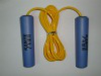 PVC skipping rope with plastic handles