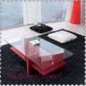 Olivia wooden  glass coffee table