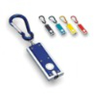 VPM-2010001 Rectangle pocket key light with carabi