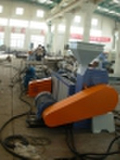 PET granulating extrusion