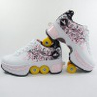 skateboard shoe,sroller shoesetractable,skateboard