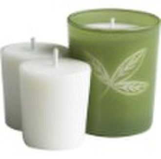 Green Tea Filled Candle & Votives - ST9429B