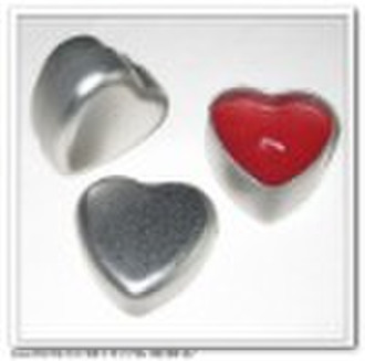 Scented Candle in Heart-shape Tin Holder - ST-TIN