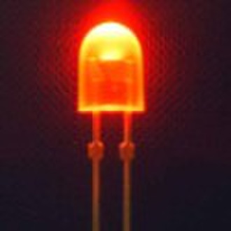 3mm round short feet red boundless LED