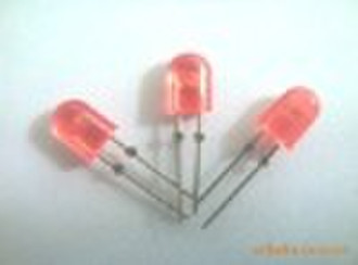 oval red light 5mm led diode