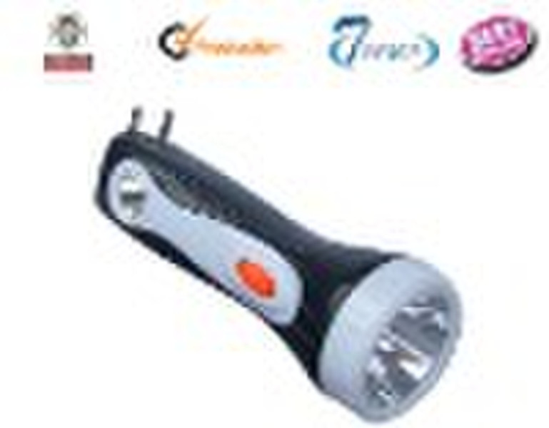rechargeable led flashlight with side light