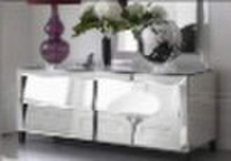 glass mirrored side chest,bedside cabinet,beside d