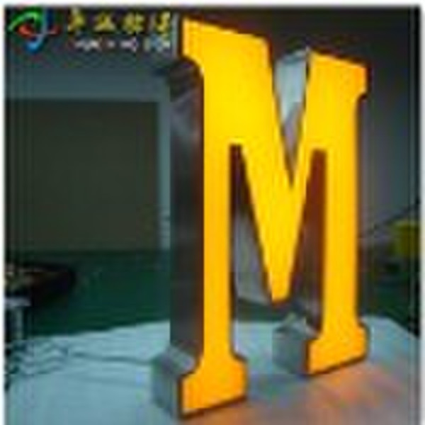 LED  front-lit stainless Letter signs