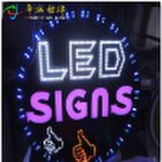 Multi-changable and moving LED sign for window use