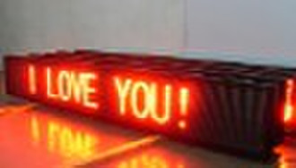 32x256 Pixels Red Semi-Outdoor LED Moving Sign wit