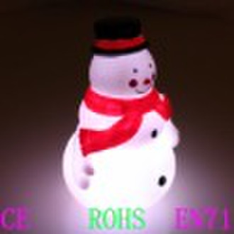 beautiful snowman christmas night light