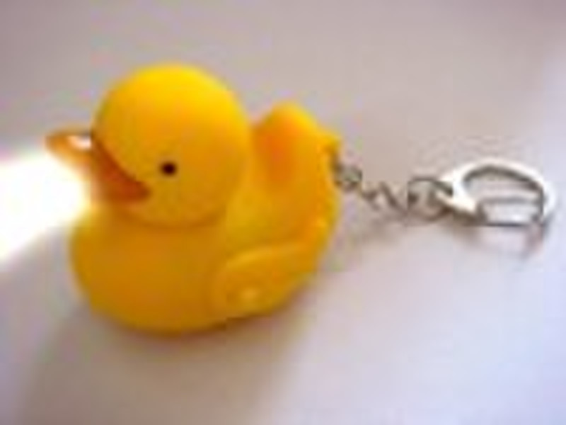 led animal DUCK keychain