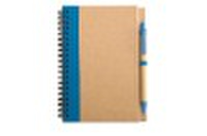 Kraft notebook with pen