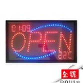 New! High Quality Led Sign with Temperature and Ti