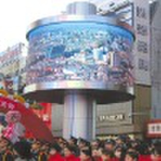 led cylinder advertising display