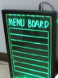led fluorescent writing board with acrylic surface