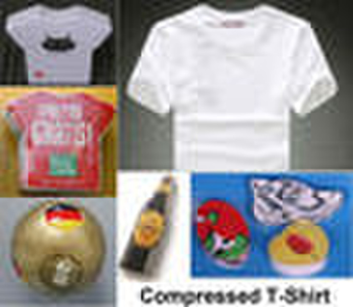100% cotton compressed T-Shirt,magic t-shirt