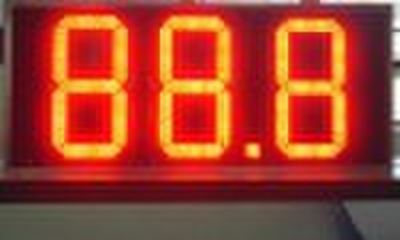LED oil price placard