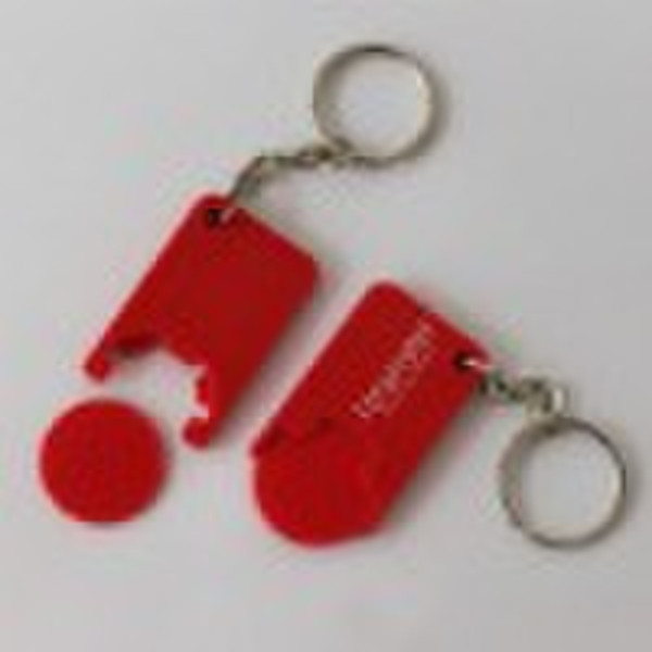 plastic trolley token coin