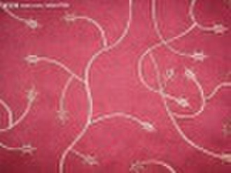 embroidered suede fabric/sofa fabric/cushion fabri