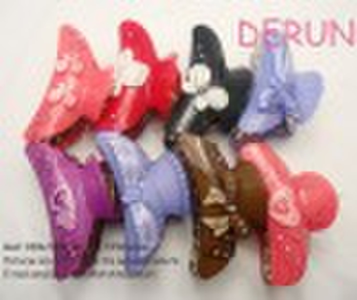 fashion acrylic hair grips for hair decoration